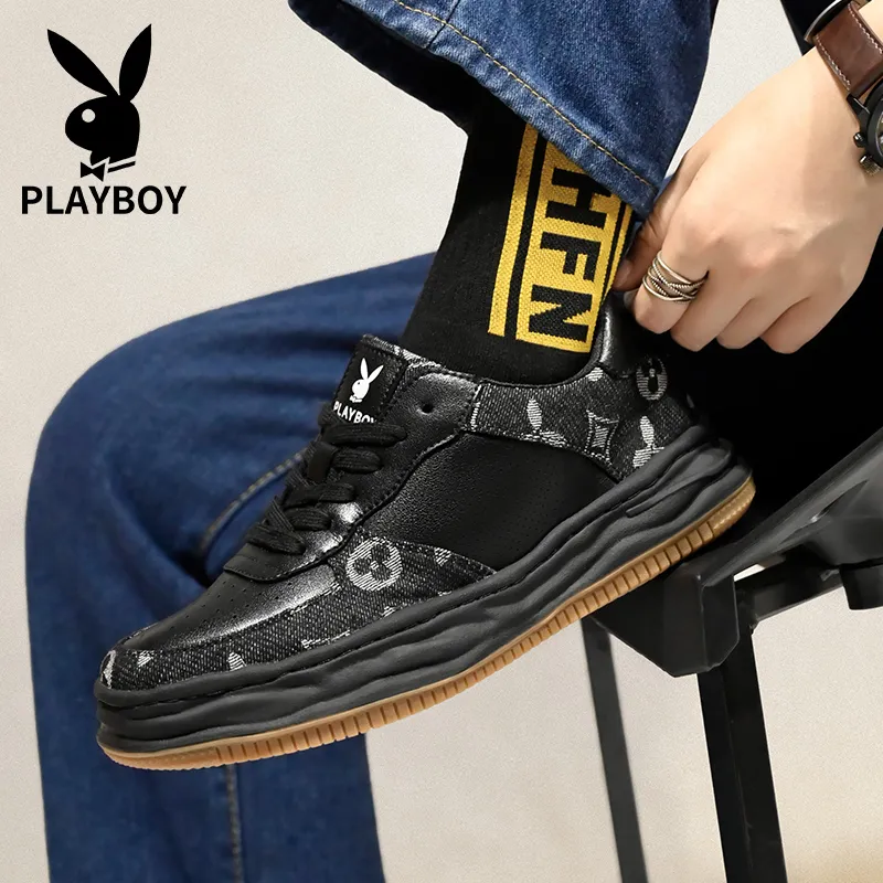 Playboy Playboy Slip Resistant Coverage Low Top Skateboard Shoes Men's-4
