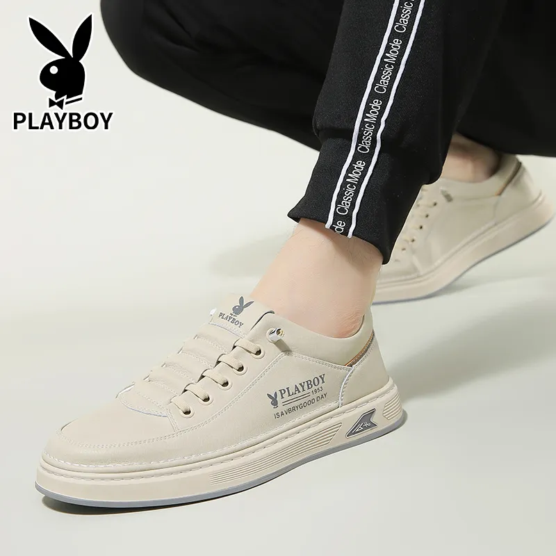 Playboy Playboy Wear-Resistant Water-Resistant Slip-Resistant Low-Top Skateboard Shoes Men's-13