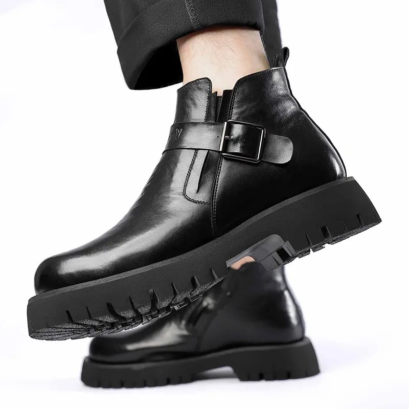 Playboy Playboy Ankle Boots Men's Black-5