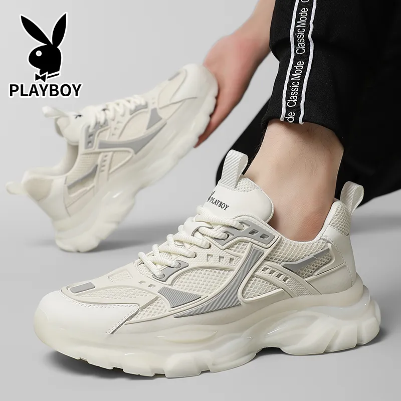 Playboy Breathable Low Top Chunky Sneakers Men's-3