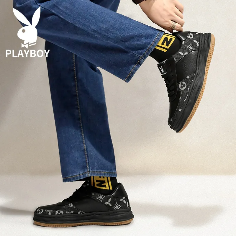 Playboy Playboy Slip Resistant Coverage Low Top Skateboard Shoes Men's-1