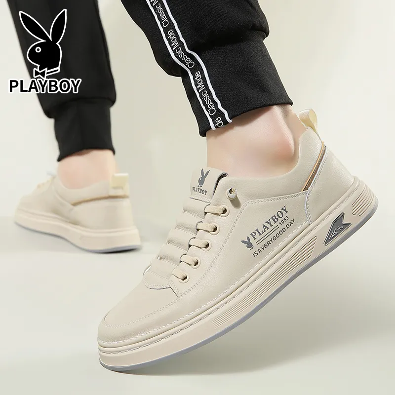 Playboy Playboy Wear-Resistant Water-Resistant Slip-Resistant Low-Top Skateboard Shoes Men's-12
