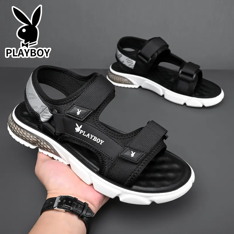 Playboy Playboy Beach Sandals Men's Black-3