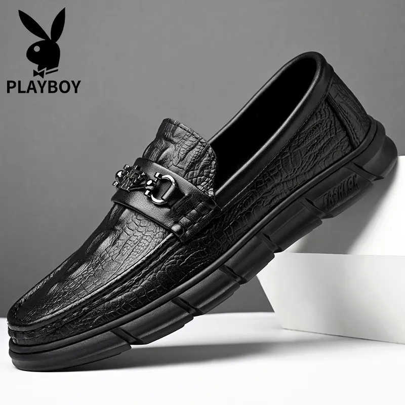 Playboy Loafers Men Black-4