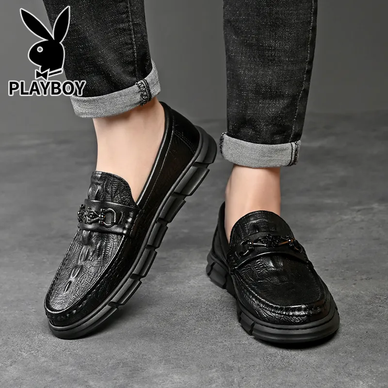 Playboy Loafers Men Black-13