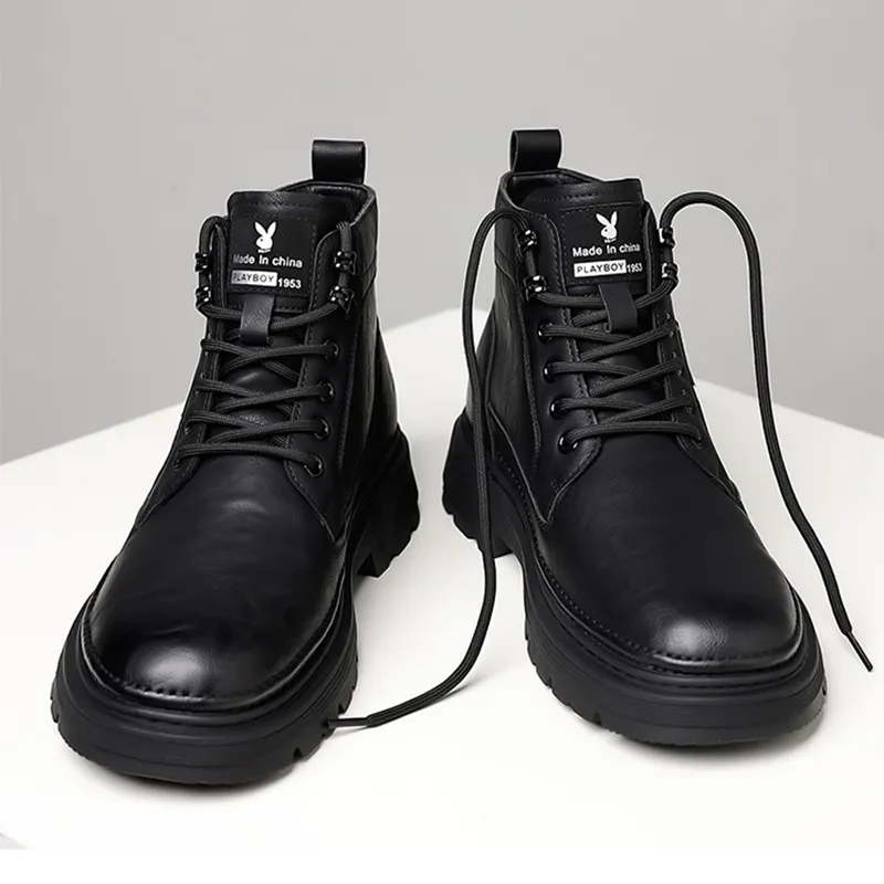 Playboy Playboy Short Martin Boot Low Heel Men's-7