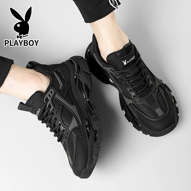 Playboy Breathable Low Top Chunky Sneakers Men's-7