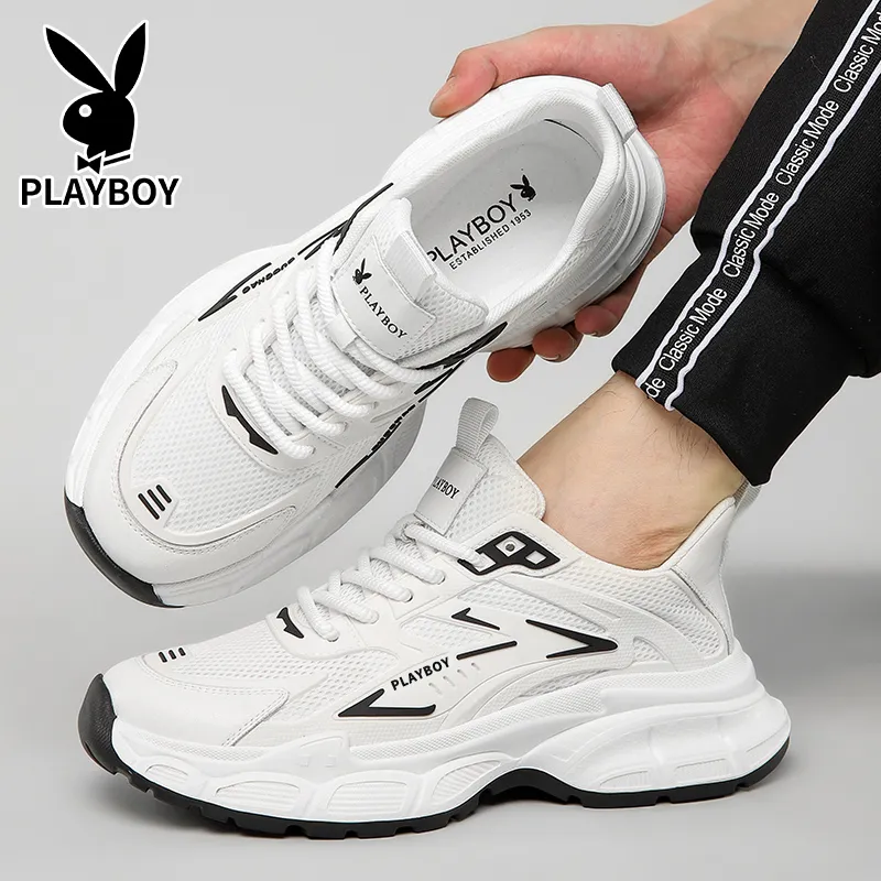 Playboy Running Shoes Flyknit Mesh Athletic Shoes Men's-8