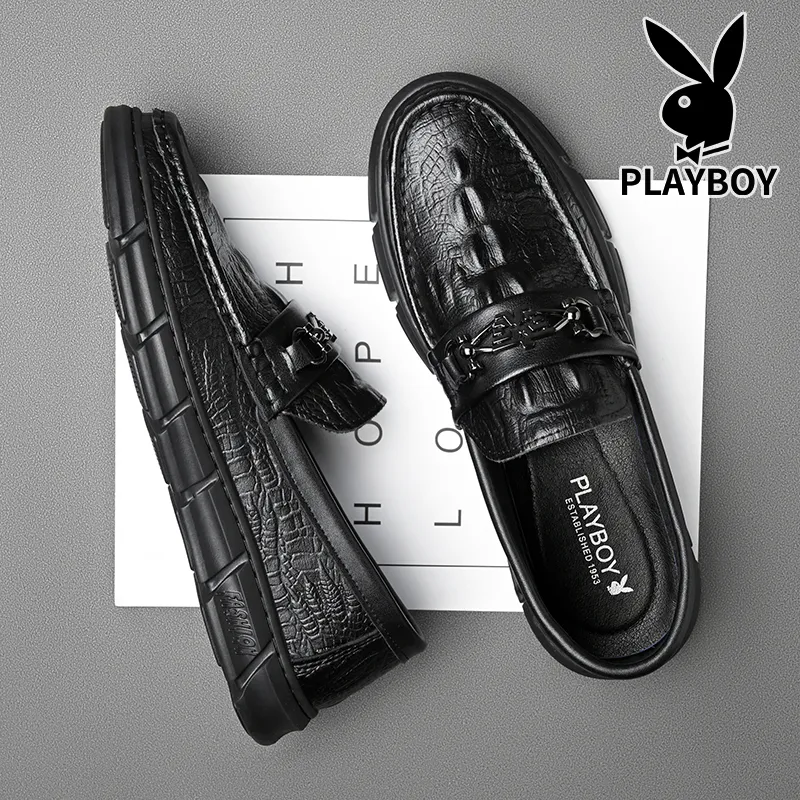 Playboy Loafers Men Black-10