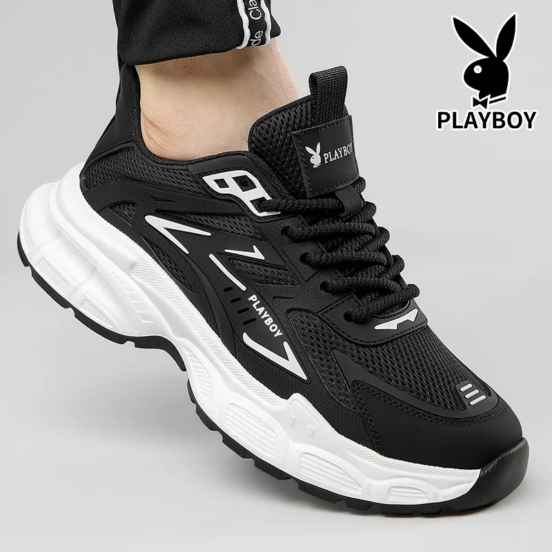 Playboy Running Shoes Flyknit Mesh Athletic Shoes Men's-11