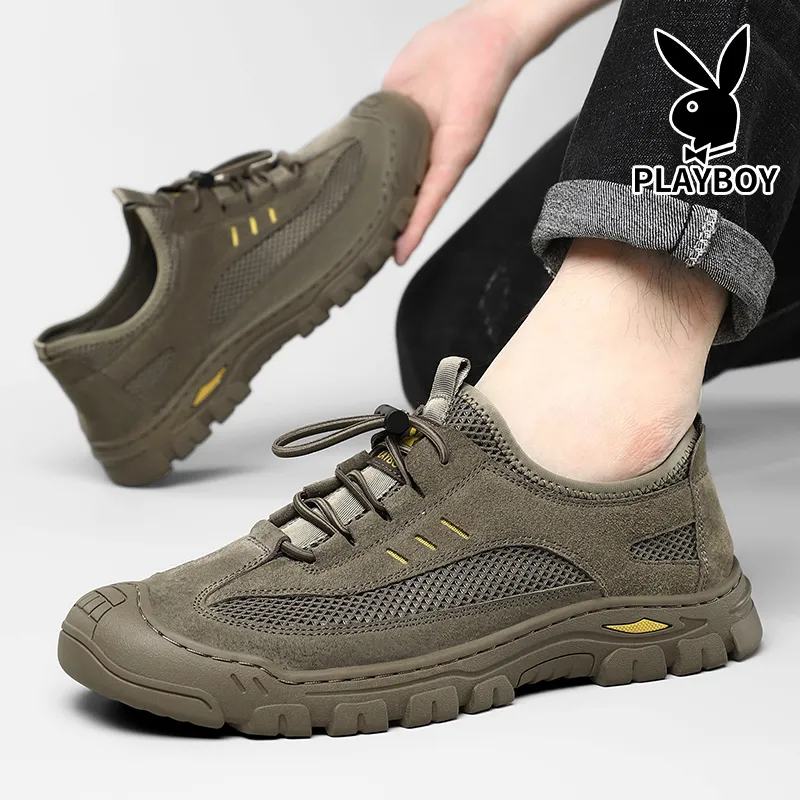 Playboy Playboy River Trekking Shoes Men's Khaki-5