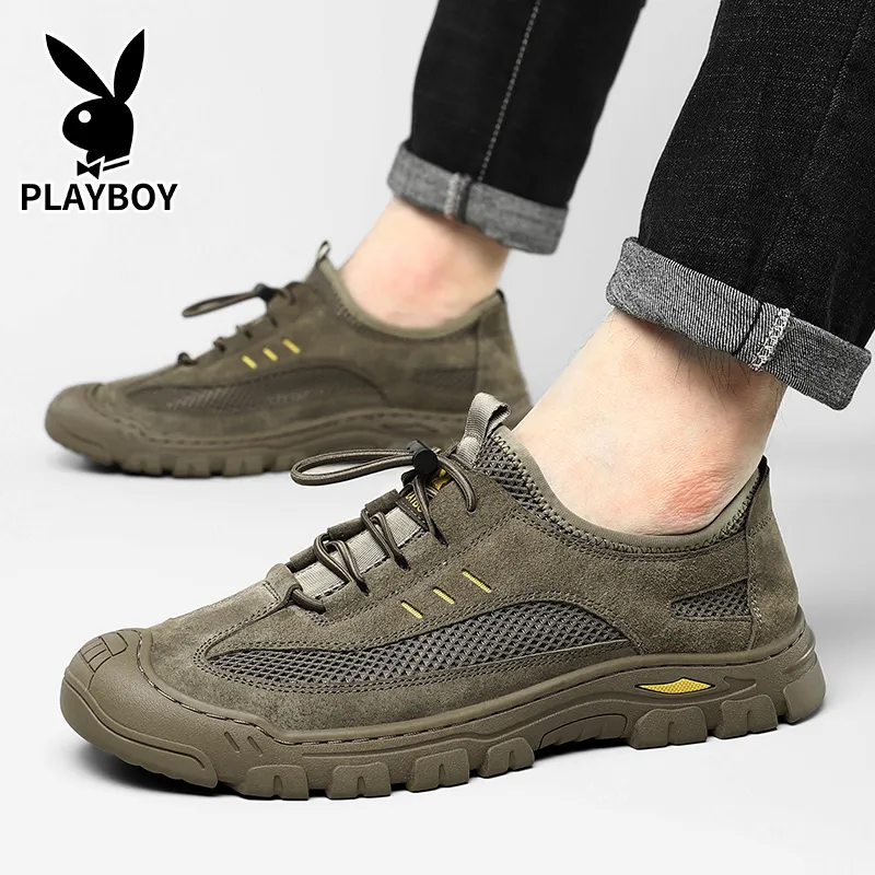 Playboy Playboy River Trekking Shoes Men's Khaki-7