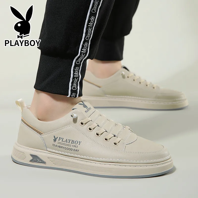 Playboy Playboy Wear-Resistant Water-Resistant Slip-Resistant Low-Top Skateboard Shoes Men's-15