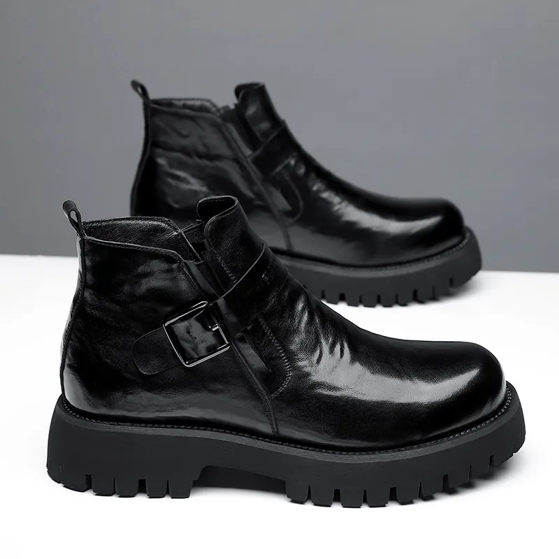 Playboy Playboy Ankle Boots Men's Black-4