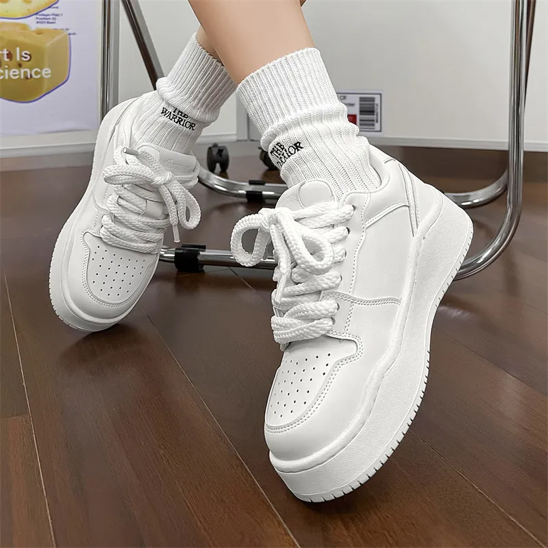 MUPPLE Slip Resistant, Lightweight, Breathable, Height Increasing Low Top Skateboard Shoes Unisex-4
