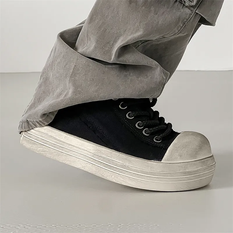 MUPPLE Lightweight Breathable Height Increasing Low Top Skateboard Shoes Unisex-5