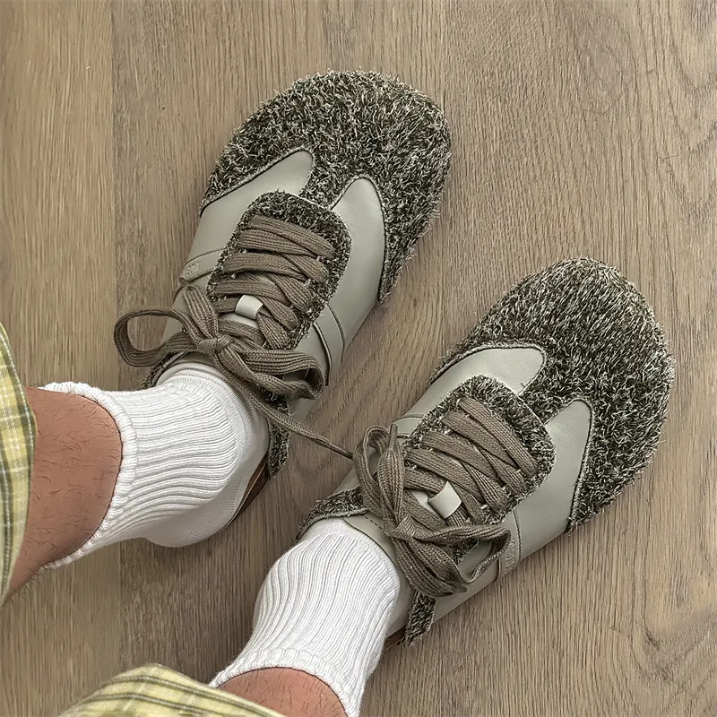 MUPPLE Rubber Sole Abrasion Resistant Slip Resistant Closed Toe Slippers Unisex-4