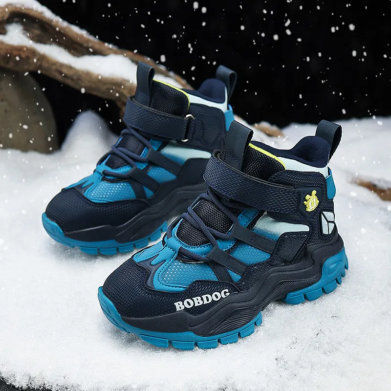 BOBDOG Slip Resistant Anti Kick Cushioning Wear Resistant Water Resistant Warm High Top Kids Lifestyle Shoes Kids'-2