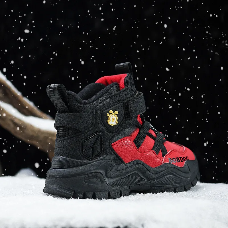 BOBDOG Slip Resistant Anti Kick Cushioning Wear Resistant Water Resistant Warm High Top Kids Lifestyle Shoes Kids'-13