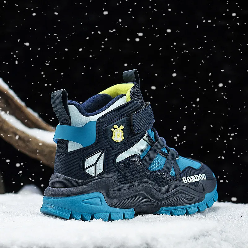 BOBDOG Slip Resistant Anti Kick Cushioning Wear Resistant Water Resistant Warm High Top Kids Lifestyle Shoes Kids'-6