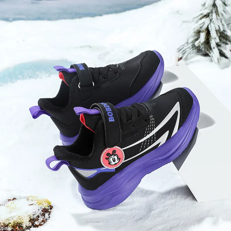 BOBDOG Slip Resistant Anti Kick Wear Resistant Waterproof And Breathable Warm Low Top Kids Lifestyle Shoes Kids'-16