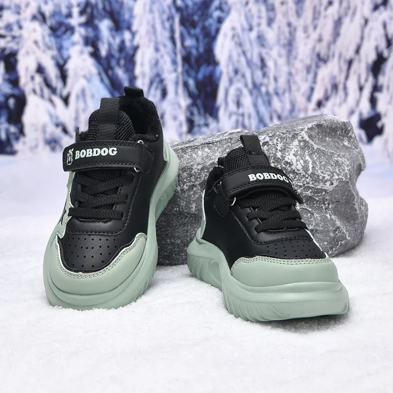 BOBDOG Slip Resistant, Abrasion Resistant, Waterproof, And Breathable Thermal Low Top Kids Lifestyle Shoes Kids'-12