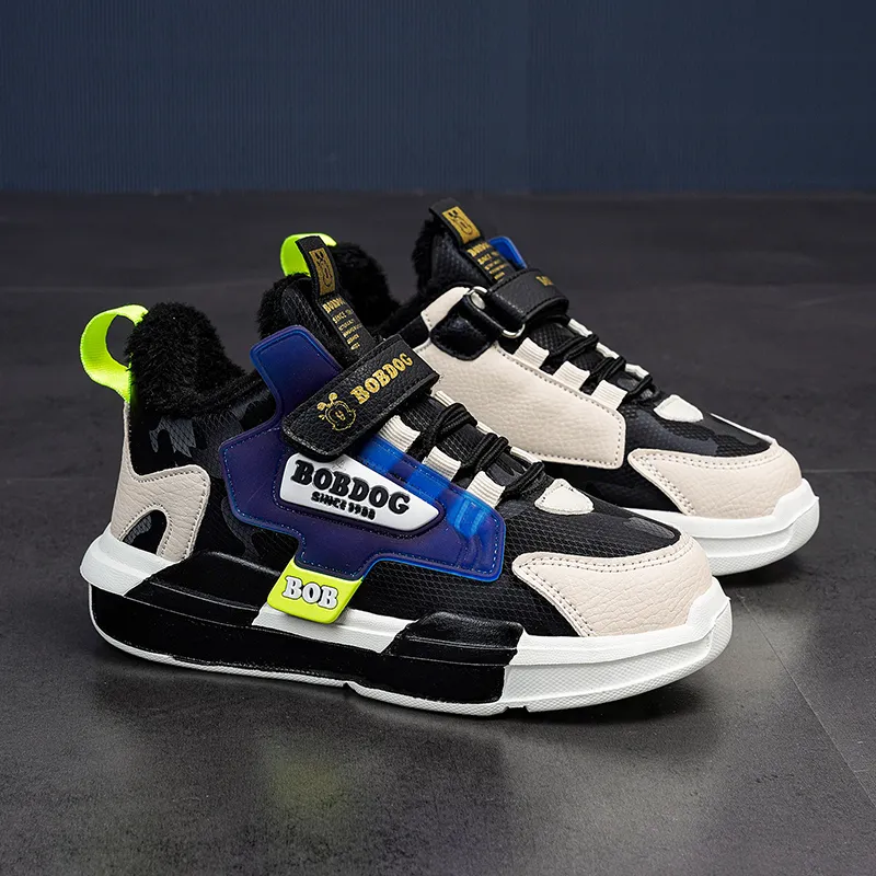 BOBDOG Anti Slip And Wear Resistant Rebound Water Resistant Warm Low Top Kids Lifestyle Shoes Kids'-6