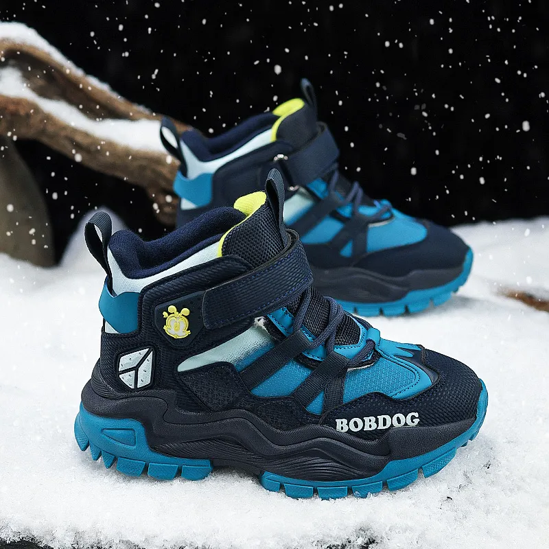 BOBDOG Slip Resistant Anti Kick Cushioning Wear Resistant Water Resistant Warm High Top Kids Lifestyle Shoes Kids'-5