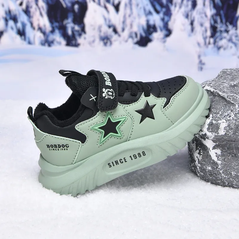 BOBDOG Slip Resistant, Abrasion Resistant, Waterproof, And Breathable Thermal Low Top Kids Lifestyle Shoes Kids'-11
