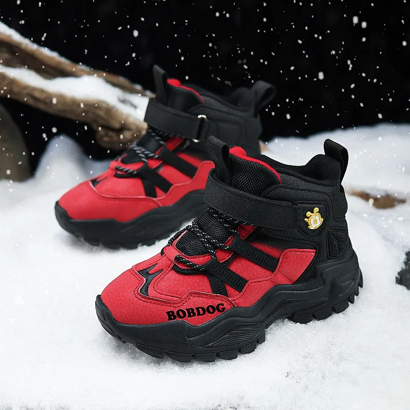 BOBDOG Slip Resistant Anti Kick Cushioning Wear Resistant Water Resistant Warm High Top Kids Lifestyle Shoes Kids'-10