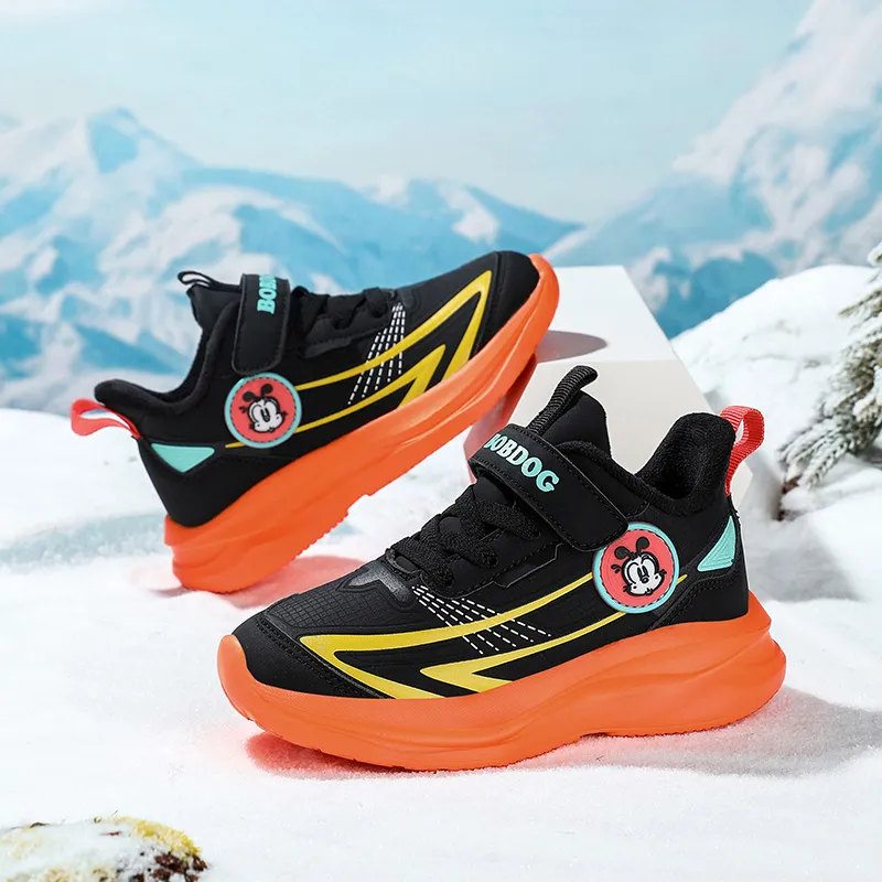 BOBDOG Slip Resistant Anti Kick Wear Resistant Waterproof And Breathable Warm Low Top Kids Lifestyle Shoes Kids'-3