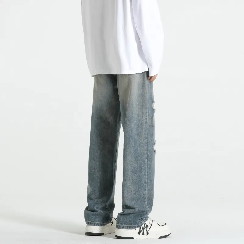 China Aerospace Jeans Unisex Vintage Blue-7