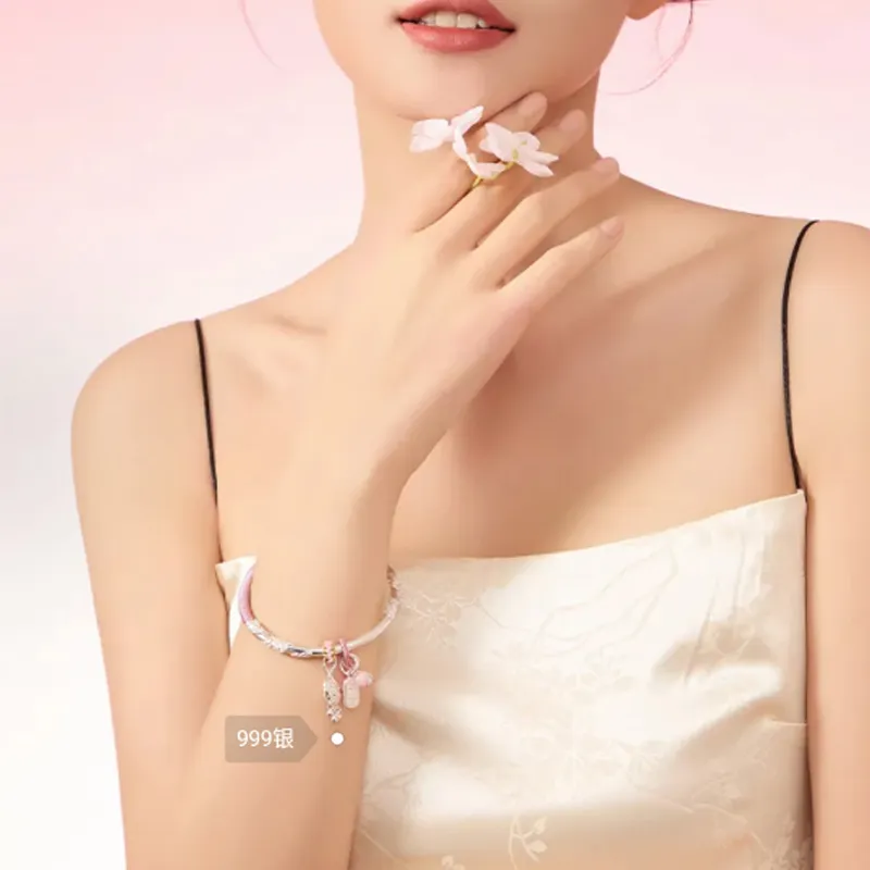 I&YOU 999 Fine Silver Bangles Women's-2