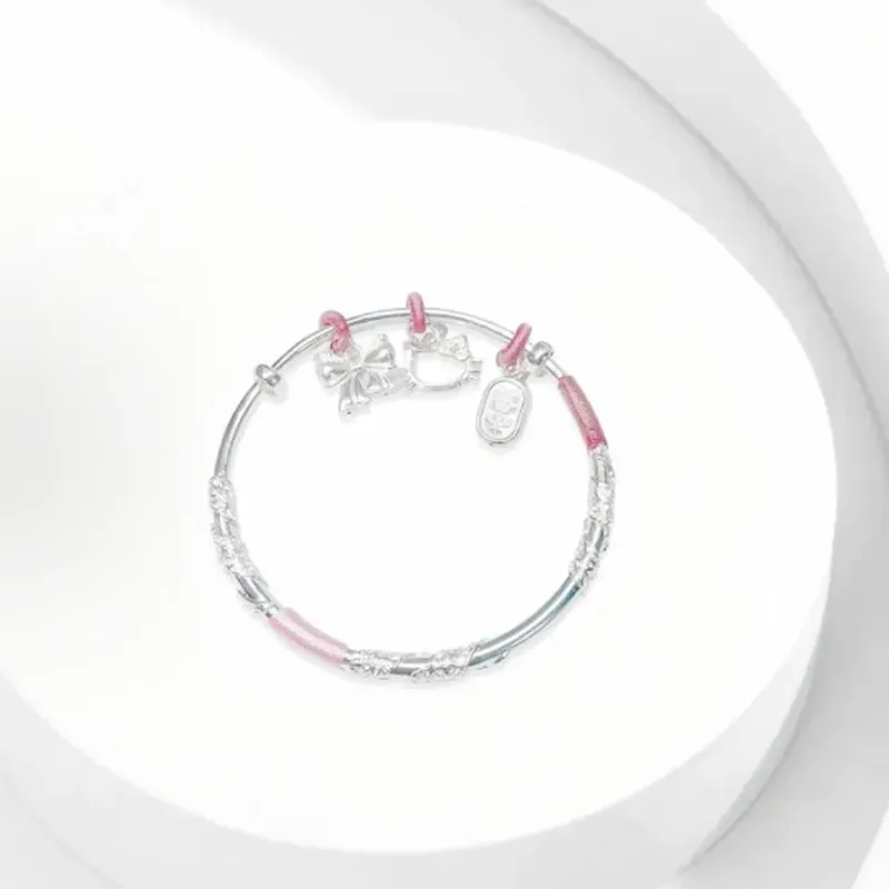 I&YOU 999 Fine Silver Bangles Women's-2