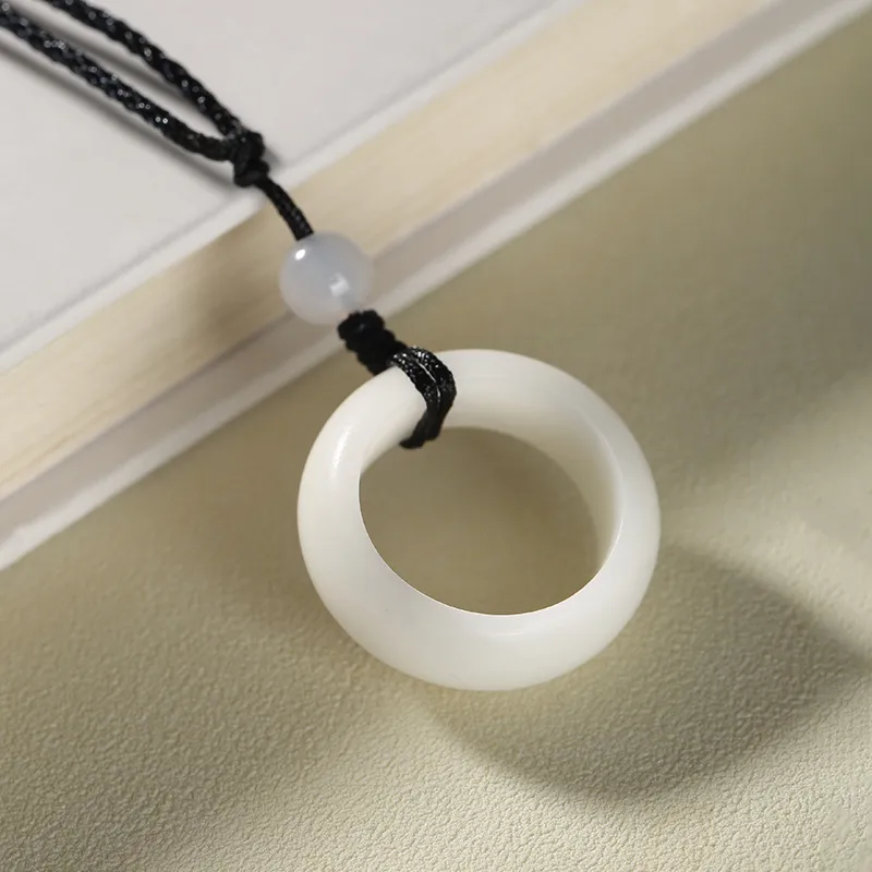 I&YOU White Jade Bodhi Necklaces Unisex-3