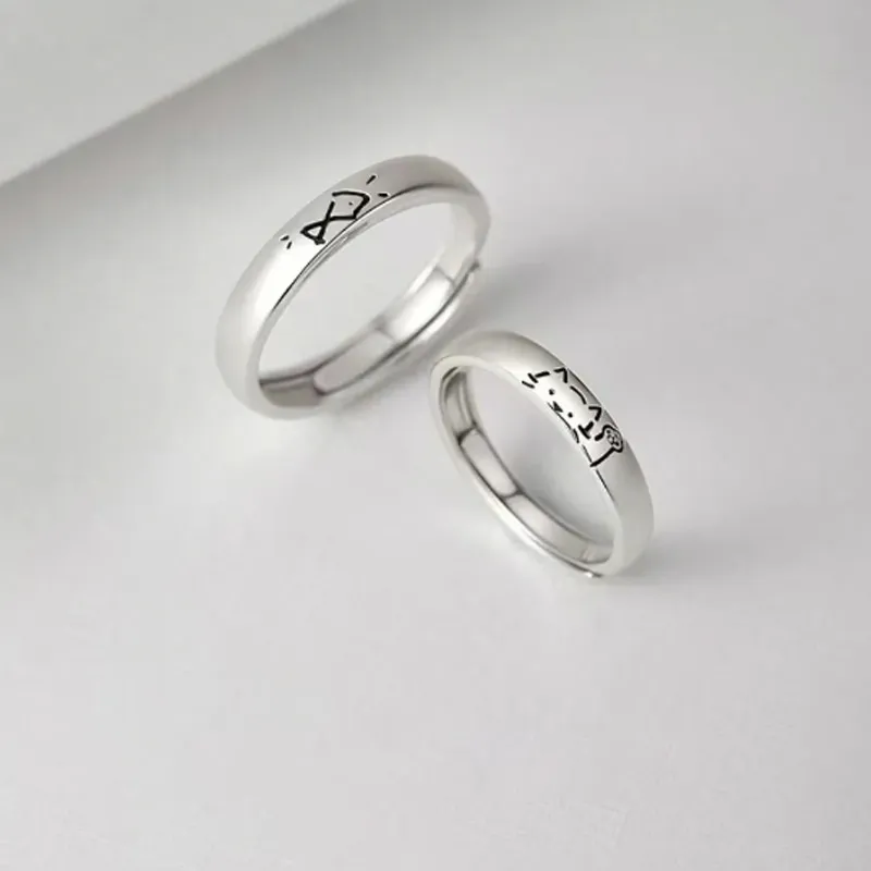 I&YOU 999 Fine Silver Rings Unisex-1