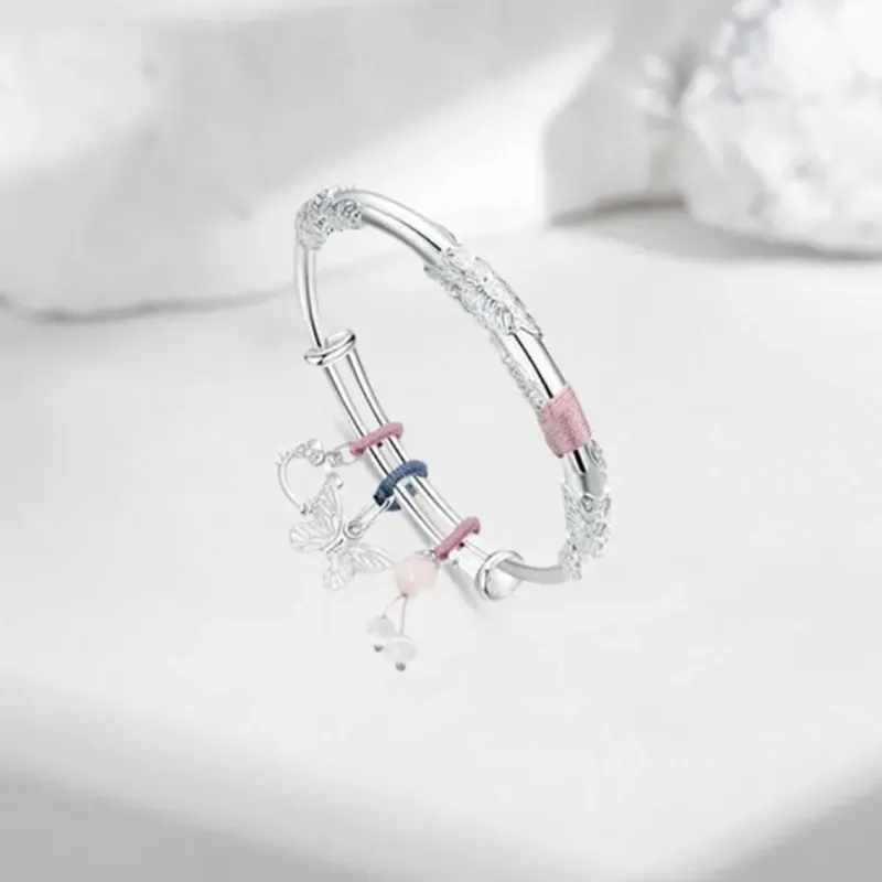 I&YOU 999 Fine Silver Bangles Women's-2