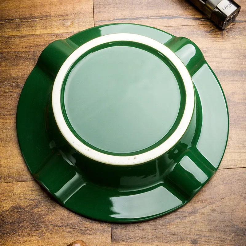 LUBINSKI Ceramic Ashtrays Black/Green-4