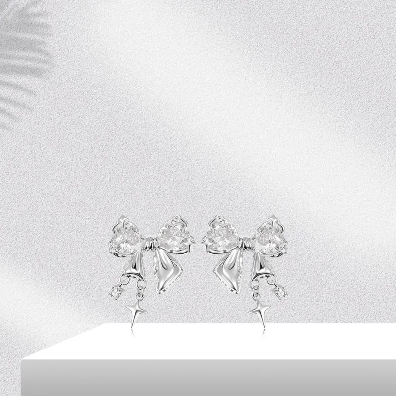 BTOE 925 Sterling Silver Stud Earrings Women's-2