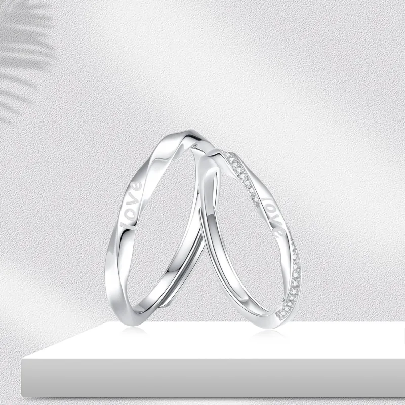 BTOE 925 Sterling Silver Rings Unisex-5