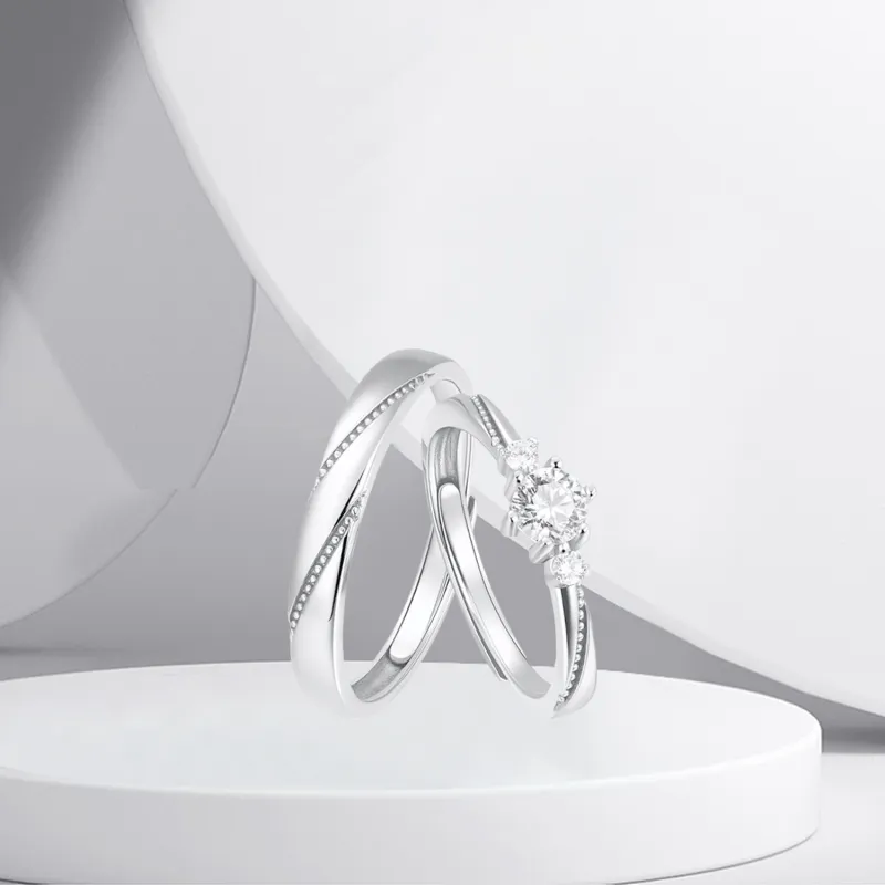 BTOE 925 Sterling Silver Rings Unisex-2