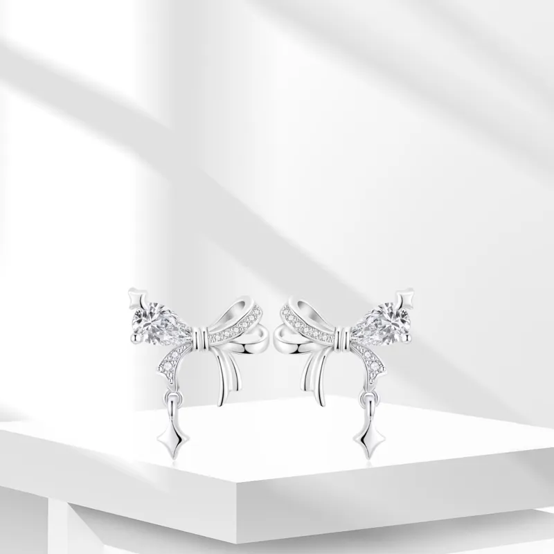 BTOE 925 Sterling Silver Stud Earrings Women's-1