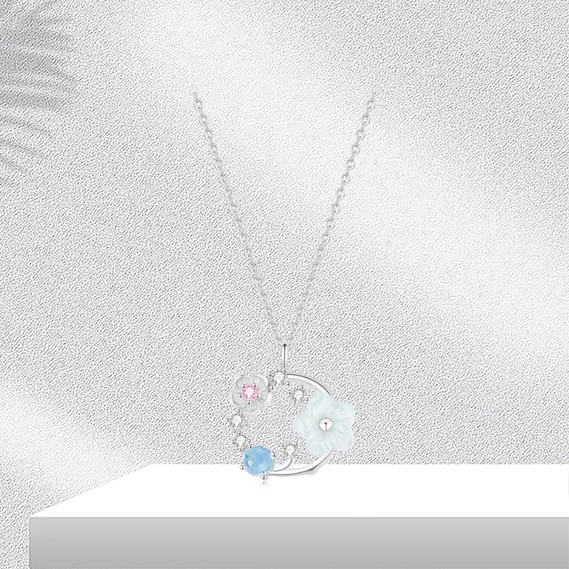 BTOE 925 Sterling Silver Necklaces Women's-4