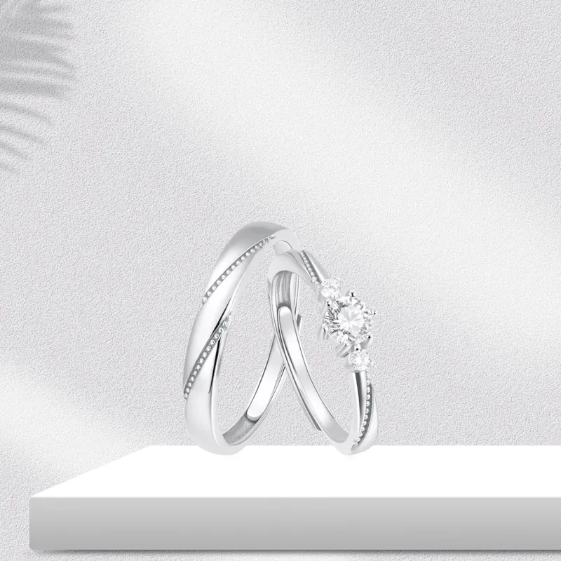 BTOE 925 Sterling Silver Rings Unisex-5