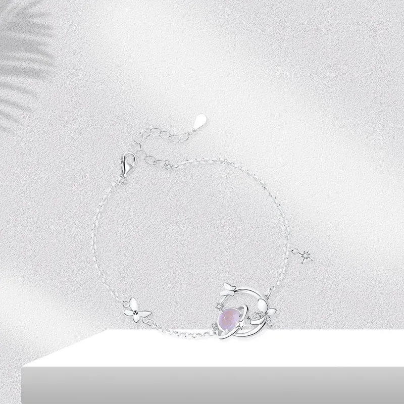 BTOE 925 Sterling Silver Bracelets Women's-2