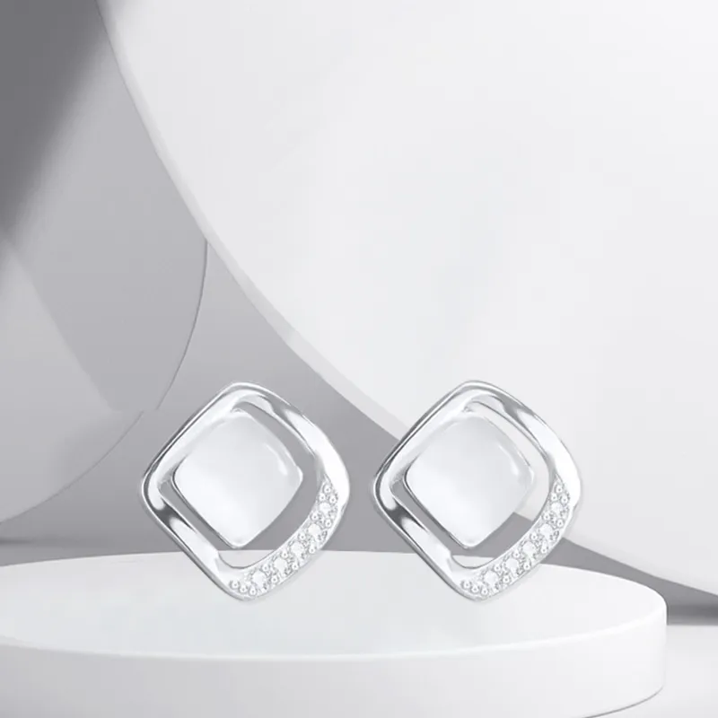 BTOE 999 Fine Silver Stud Earrings Women's-4