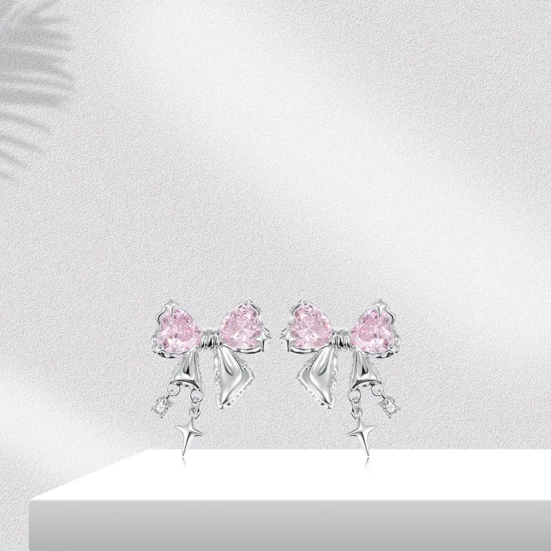 BTOE 925 Sterling Silver Stud Earrings Women's-9