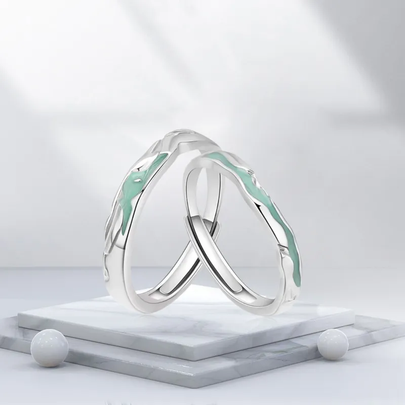 BTOE 925 Sterling Silver Rings Unisex-5