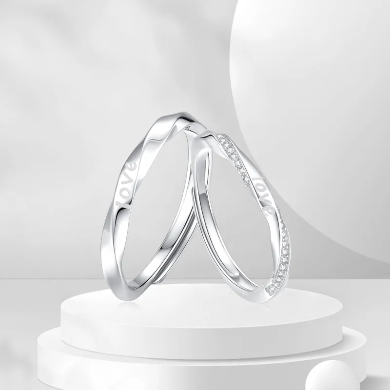 BTOE 925 Sterling Silver Rings Unisex-3