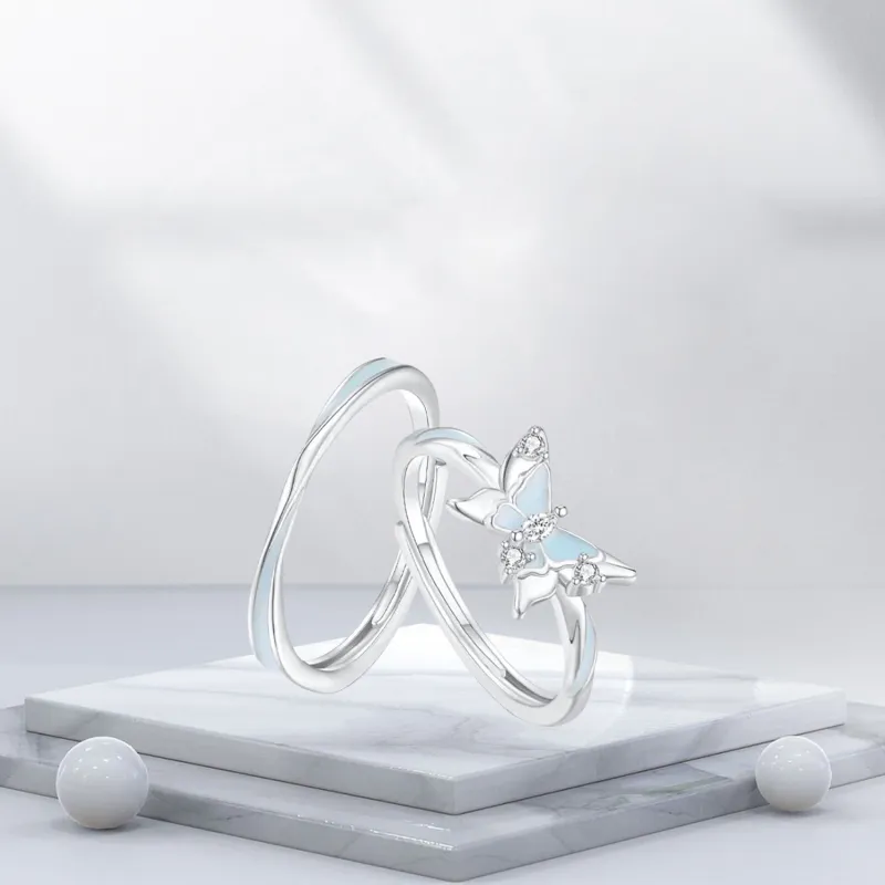 BTOE 925 Sterling Silver Rings Unisex-5